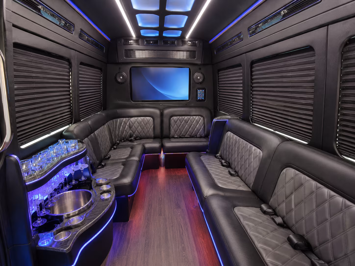 kansas city party bus interior